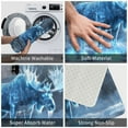 thumbnail image 6 of Front Door Mat, Frozen Blue Mystic Moose Indoor Mats for Bedroom Bathroom Kitchen, Floor Mat Non-Slip, Soft Carpet Floor Cover Machine Washable Entryway Mat - 20x31.5in, 6 of 6