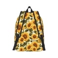 thumbnail image 2 of Naloa Romantic Elegant Sunflower Canvas Backpack for Men Women Rucksack Casual Travel Daypack College Tote Satchel Bookbag for Teens-Small, 2 of 7