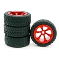 thumbnail image 5 of Set/4pcs 30mm Wheel with Tires :28 K969 K989 P929 RC Car Parts - Red, 30mm, 5 of 6