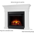 thumbnail image 3 of Real Flame Emerson 56" Grand Electric Fireplace in Rustic White, 3 of 6