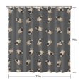 thumbnail image 5 of Cute Pug Puppies Shower Curtain 72"x72" ,Bathroom Decorative Shower Curtains Set with 12 Hooks,Modern Waterproof Washable Shower Curtain, 5 of 6