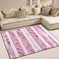 thumbnail image 2 of Candy Canes Pattern 80''x58'' Extra Large Plush Memory Foam Rug, Soft, Absorbent, Non Slip, 2 of 7