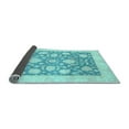 thumbnail image 2 of Ahgly Company Indoor Rectangle Oriental Light Blue Traditional Area Rugs, 5' x 7', 2 of 4