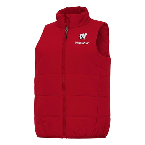 Women's Antigua Red Wisconsin Badgers Experience Full-Zip Vest