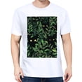 thumbnail image 3 of Summer Short Sleeve Tops Crew Neck Shirts For Women Black Cats Green LeavesPlus Size Tee Shirts, 3 of 5