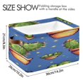 thumbnail image 4 of Cactus Pixel Style Square Storage Bins with Handles Collapsible Containing Box 1 Pack, 4 of 9