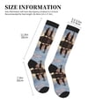 thumbnail image 2 of Lsque Elephant Giraffe Pattern Sport Compression Socks for Men & Women 15-20 mmHg Knee High Nurse Pregnant Running Medical and Travel Athletic, 2 of 6