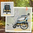 thumbnail image 3 of Aosom Child Bike Trailer with Storage, 5 Point Harness, Baby Stroller Blue, 3 of 10