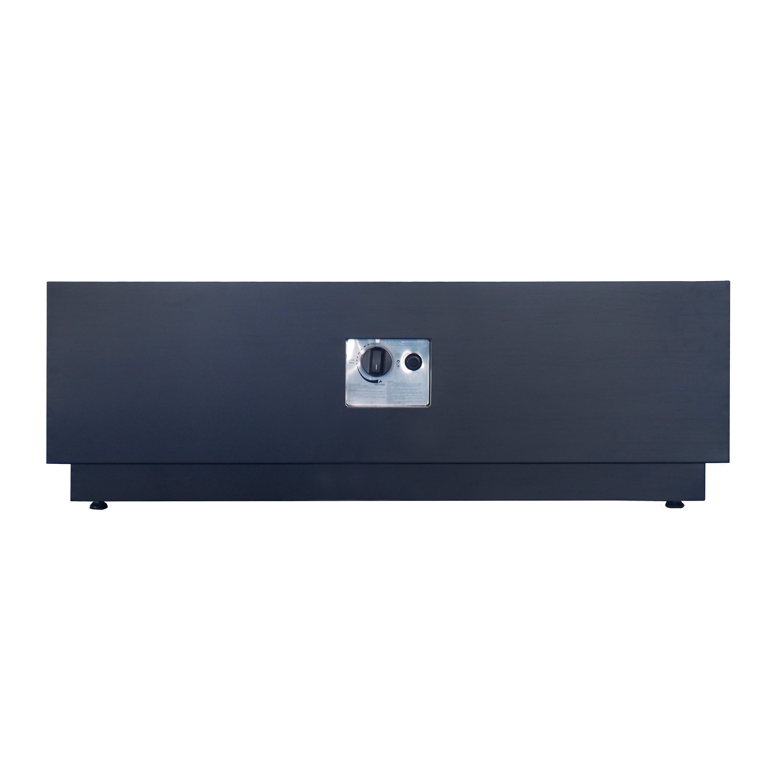 Outdoor Iron 40 Inch Square Fire Pit - 50,000 BTU,Dark Grey