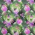 thumbnail image 1 of oneOone Georgette Viscose Dark Green Fabric Watercolor Diy Clothing Quilting Fabric Print Fabric By Yard 42 Inch Wide-ND, 1 of 1