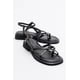 thumbnail image 1 of Antas - Sandalias de piel negras para mujer negro 22 CM, 1 of 6