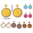 thumbnail image 4 of Qarigey 1 par de pendientes bohemios, pendientes de gota, vacaciones en la playa, joyería de oficina, regalo personalizado para madre y mujer, Ropa, zapatos y accesorios Miscelánea Café Qarigey AP011239-06, 4 of 6