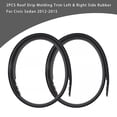 thumbnail image 4 of 2Pcs Roof Drip Molding Trim Left & Right Side Rubber For Civic Sedan 2012-2015, 4 of 11