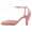 Pink, variant on YDN Women Graceful Kitten Low Heels Pumps Closed Round Toe Ankle Strap Sandals Wedding Party Dress Shoes Size 7 Blue