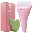 thumbnail image 1 of Herramientas Faciales BAIMEI Rodillo de Hielo de Crioterapia y Gua Sha Rosa, 1 of 9