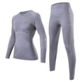 thumbnail image 2 of QSXADF Thermal Underwears Women Set Base Layer Top Bottom Base Layer Set Long Sleeve Top And Pants Ski Sports Running Athletic Wear Women Fall Winter Outfits, 2 of 6