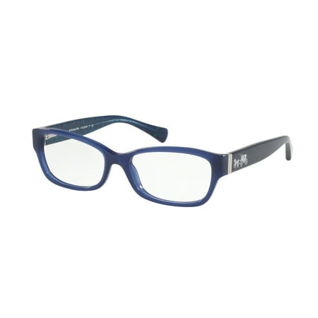 Coach 0HC6078 Optical Full Rim Rectangle Womens Eyeglasses - Size 52 (Navy / Transparent)