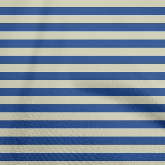 oneOone Cotton Poplin Twill Blue Fabric Stripes Fabric For Sewing Printed Craft Fabric By The Yard 56 Inch Wide