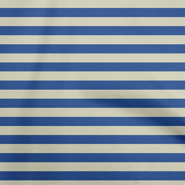 oneOone Rayon Blue Fabric Stripes Sewing Craft Projects Fabric Prints By Yard 56 Inch Wide