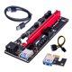 thumbnail image 1 of Worallymy PCI-E Riser Board 1X a 16X GPU Extender Riser Card PCI-E USB 3.0 GPU Adapter con interfaz de 6 pines negro Worallymy JD735811652, 1 of 7