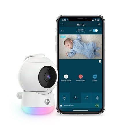 Motorola Peekaboo HD WiFi Video Baby Monitor with Glow