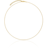 14K Solid Yellow Gold 0.8mm Twisted Neck Collar Neckwire Chain Cuff Choker Necklace