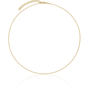 14K Solid Yellow Gold 0.8mm Twisted Neck Collar Neckwire Chain Cuff Choker Necklace