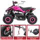 thumbnail image 5 of Cuatrimoto a Gasolina 49 cc 2T Arranque Manual Doble Freno de Disco Embrague Automático Carga Máx 50 kg Hasta 40 km/h - Rosa, 5 of 8