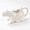 White CC3, variant on Puking Cat Gravy Boat Ceramic Kitty Sauce Pitcher for Gravy and Syrup, Funny Cat Shaped Serving Dish for Kitchen Dining