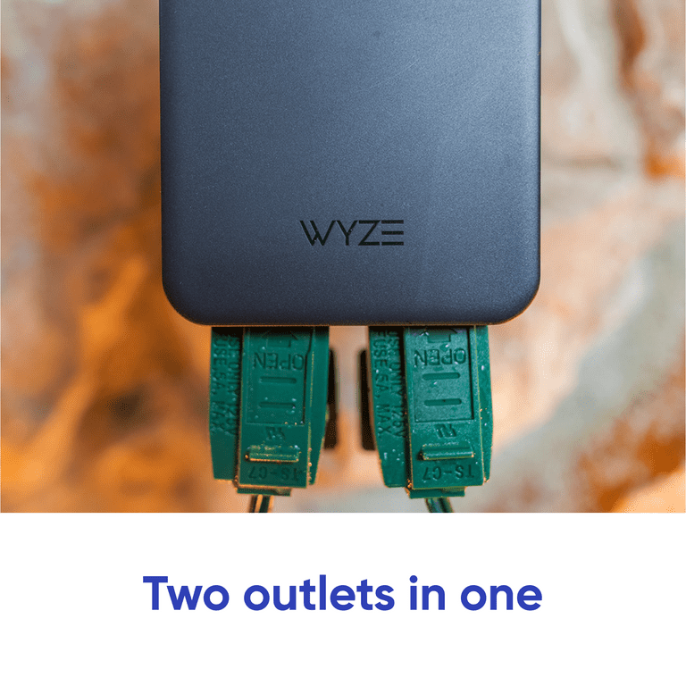 Wyze WLPP1-1BF Wi-Fi Smart Plug 120V 60 Hz 1-Pack In White P