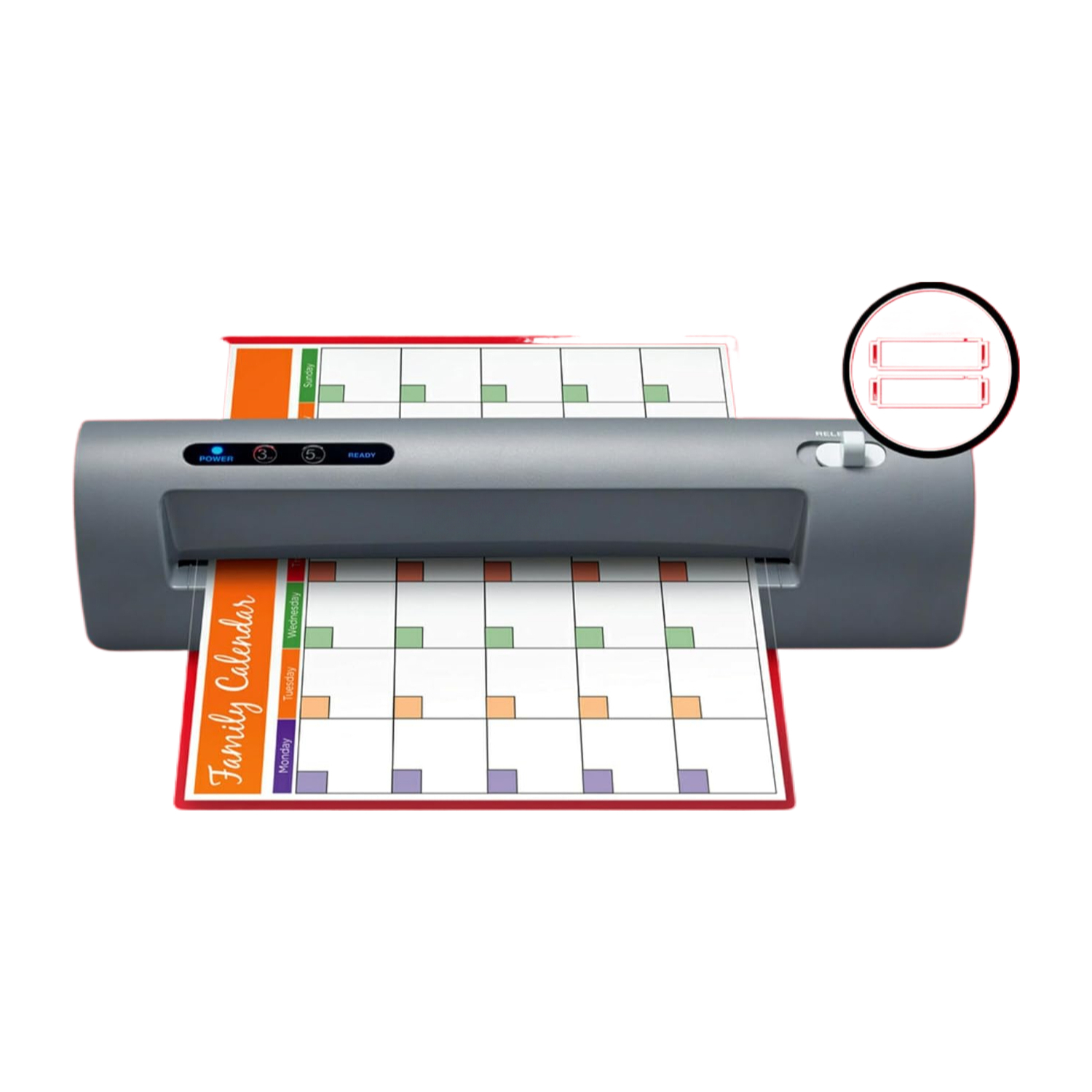 Thermal Laminator, Gray, Laminate School Assignments and Documents, 9 inches