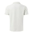 thumbnail image 5 of Durtebeua Men's Polo Shirt and Shorts Set Summer Outfits Fashion Casual Short Sleeve Polo Suit for Men 2 Piece Short Set White,3XL, 5 of 5