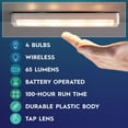 thumbnail image 2 of Brilliant Evolution Wireless Ultra Thin LED Light Bar 1 Pack | Battery Operated Lights | Kitchen Under Cabinet Lighting | Closet Light |Touch Light |Stick On Lights | Push Light | Wireless Light, 2 of 5