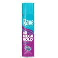 thumbnail image 3 of Rave 4x Mega Clima Shield Unscented Aerosol Hairspray, 11 Oz, 6 Pack - New Packaging, 3 of 4