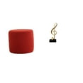 thumbnail image 1 of Reposapiés Otomano, Banco, Silla, Sofá Cilíndrico, Taburete De Té Para Oficina, Dormitorio, Guardería, Apartamento Con Escultura De Nota Musical, Figura Musical De Resina, Adorno Creativo, 1 of 8