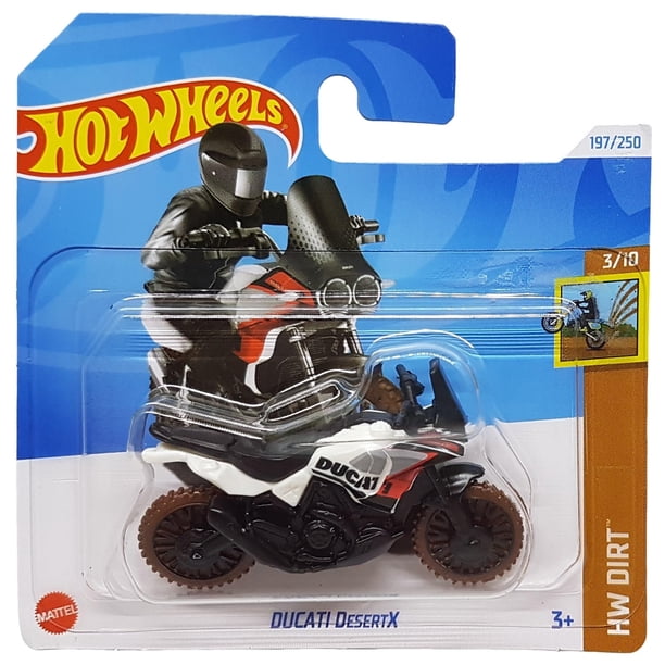 Motocicleta fundida Hot Wheels Ducati DesertX 3/10 HW Dirt