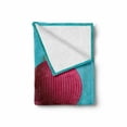 thumbnail image 2 of Lantern Soft Flannel Fleece Throw Blanket, Chuseok Chinese New Year Traditional Celebration Mid Autumn Festival, Cozy Plush for Indoor and Outdoor Use, 50" x 70", Sky Blue Dark Coral, by Ambesonne, 2 of 6