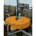 thumbnail image 2 of Fall Tablecloth Autumn Pumpkin Orange Round Outdoor Tablecloths 60 Inch, Waterproof Patio Table Cloths with Umbrella Hole and Zipper, Harvest Table Cover for Outdoor Tables Picnic Holiday Thanksigving, 2 of 6