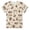 Z11-Beige, variant on Kids' Gymnastics Cartwheel Ringer T-Shirt, Girls' Short Sleeve Tee, Why Walk When You Can Cartwheel Print Top for Gymnastics