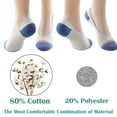thumbnail image 4 of 5-Pack No Show Socks for Women Size 6-9 Ankle Invisible Non-slip Athletic Socks, 4 of 7