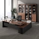 thumbnail image 4 of Corner Height Office Desk Meeting Organizer Reception Storage Standing Desk Drawer Escritorio Gaming Office Desk Decoration My Lux Decor Round, 4 of 27