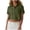 AG, variant on Women's Button Down Crop Top Short Sleeve Lapel Blouse Patch Pockets Going Out Tee (Hot Pink, XXL)