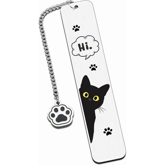 Bookmarks for Women Cat Lover Gifts Birthday Gifts for Girls Boys Black Cat Book Marks Funny Bookmarks for Reading Women Graduation Gifts for Friends Gifts for Teen Book Accessory Book Club Gifts