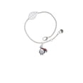 thumbnail image 2 of Delight Jewelry Silvertone Penguin with Scarf - Silvertone Leaf Delicate Bracelet, 6.25+1.75", 2 of 4