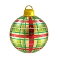 thumbnail image 2 of Inflatable Large Christmas Ball, 23.6" Giant PVC Outdoor Christmas Decoration Ball with Pump, Christmas Blow Up Balls Ornaments with Inflator, Holiday Outdoor Yard, 2 of 7