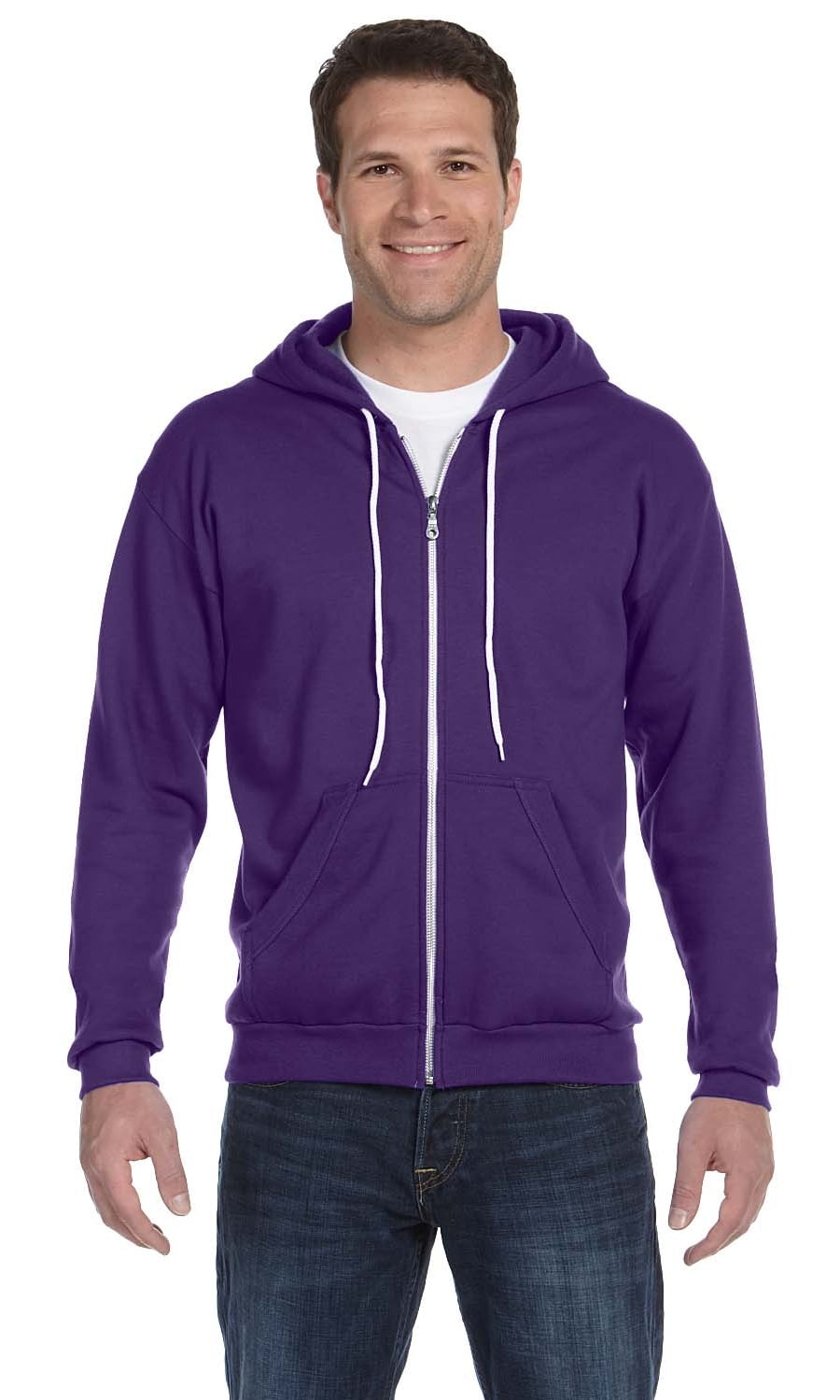 anvil full zip hooded sweatshirt