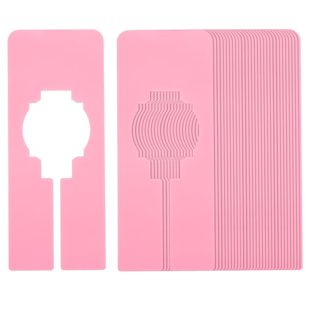 Unique Bargains Clothes Dividers, Closet Clothing Rack Dividers Blank Rectangle Separator, Pink 30 Pack