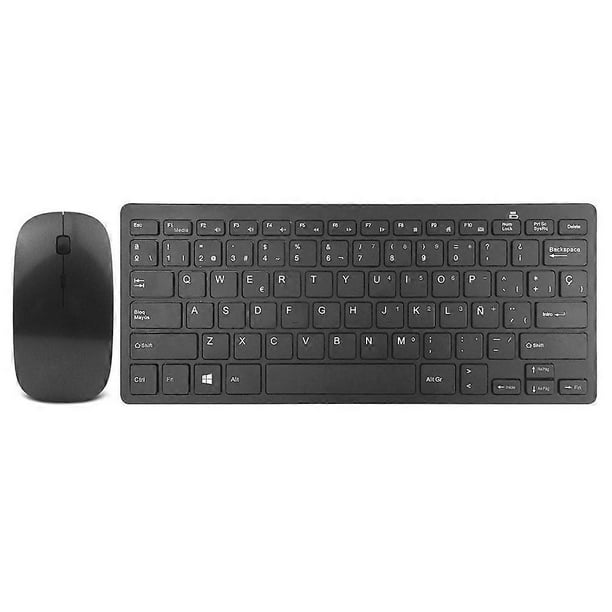 H263 2.4G Wireless Keyboard and Mouse Combo Set Spanish Layout Slim Silent Keyboard