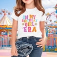 thumbnail image 2 of BXSRUTA Kids Short Sleeve Graphic T-Shirt Round Neck Soft Breathable for Boys Girls Ages 2-15 Summer Birthday Party Casual, 2 of 7