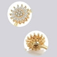 thumbnail image 4 of Relief Spinner Adjustable Open Design Womens Jewelry 925 Silver Gold Gift, 4 of 8